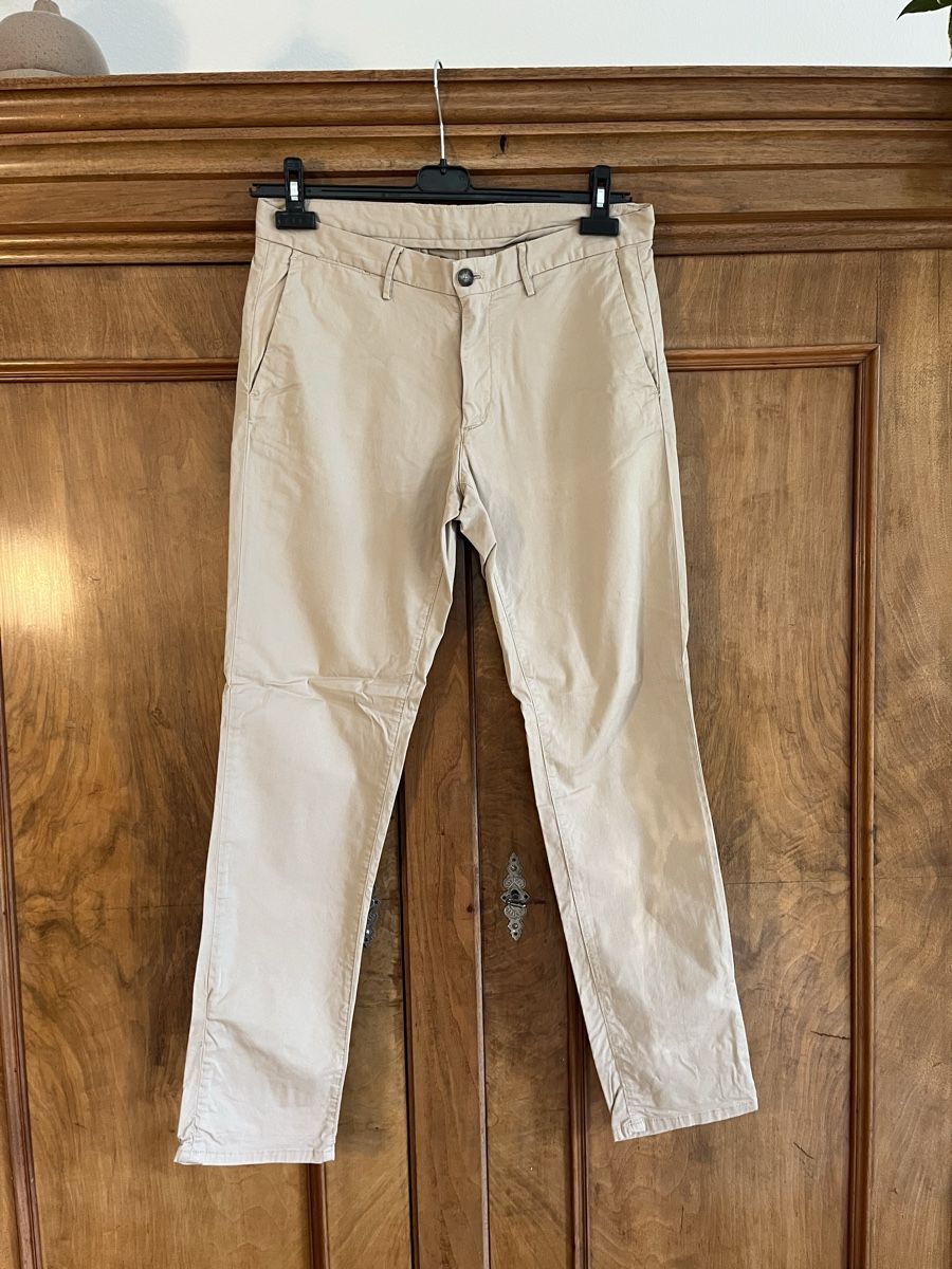 Massimo Dutti Pantaloni: Chino, hellbeige, Gr. 40 (slim fit), Massimo Dutti – Usato da St. Gallen venduto da Gloom22 1