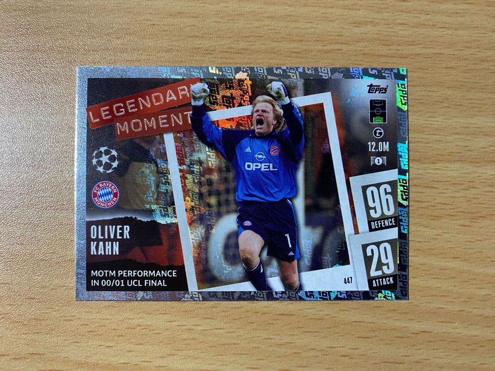 Topps Match Attax 202324 Legendary Moment Oliver Kahn Kaufen Auf Ricardo