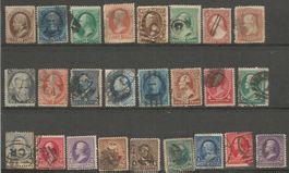 25 Timbres Anciens ( Etats-Unis )