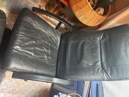Ledersessel schwarz gebraucht 2 St.