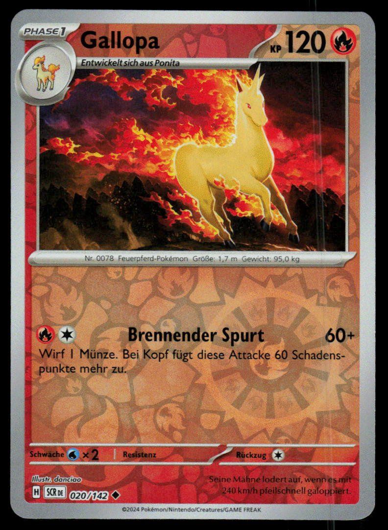 Pokémon Carte collezionabili: Pokemon Gallopa 020/142 – Usato da Herisau venduto da Pokemon2025