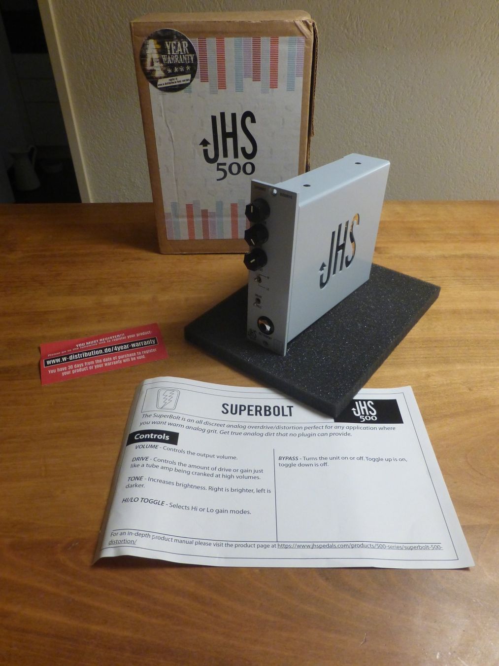JHS Strumenti musicali: JHS Superbolt API 500 Format Distortion Overdrive – Usato da Zumikon venduto da psisound