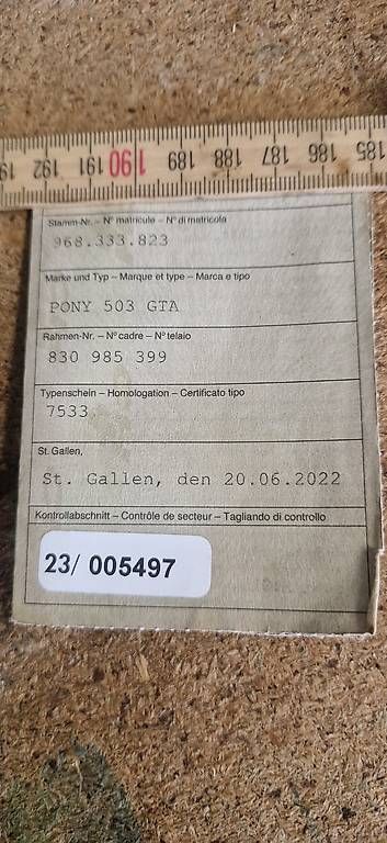 Mofas: Pony Sachs 503 GTA – Gebraucht aus Eschlikon TG von Hardi19 2