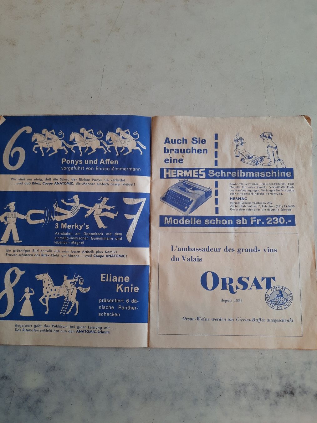 Dokumente: Circus Knie Programmheft 1953 – Gebraucht aus Nottwil von mar_jqm7 3