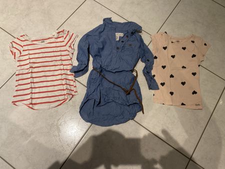 3 süsse Mädchen Shirts Gr. 92/98