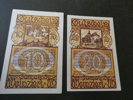 Oesterreich, Weinzierl - Notgeldscheine