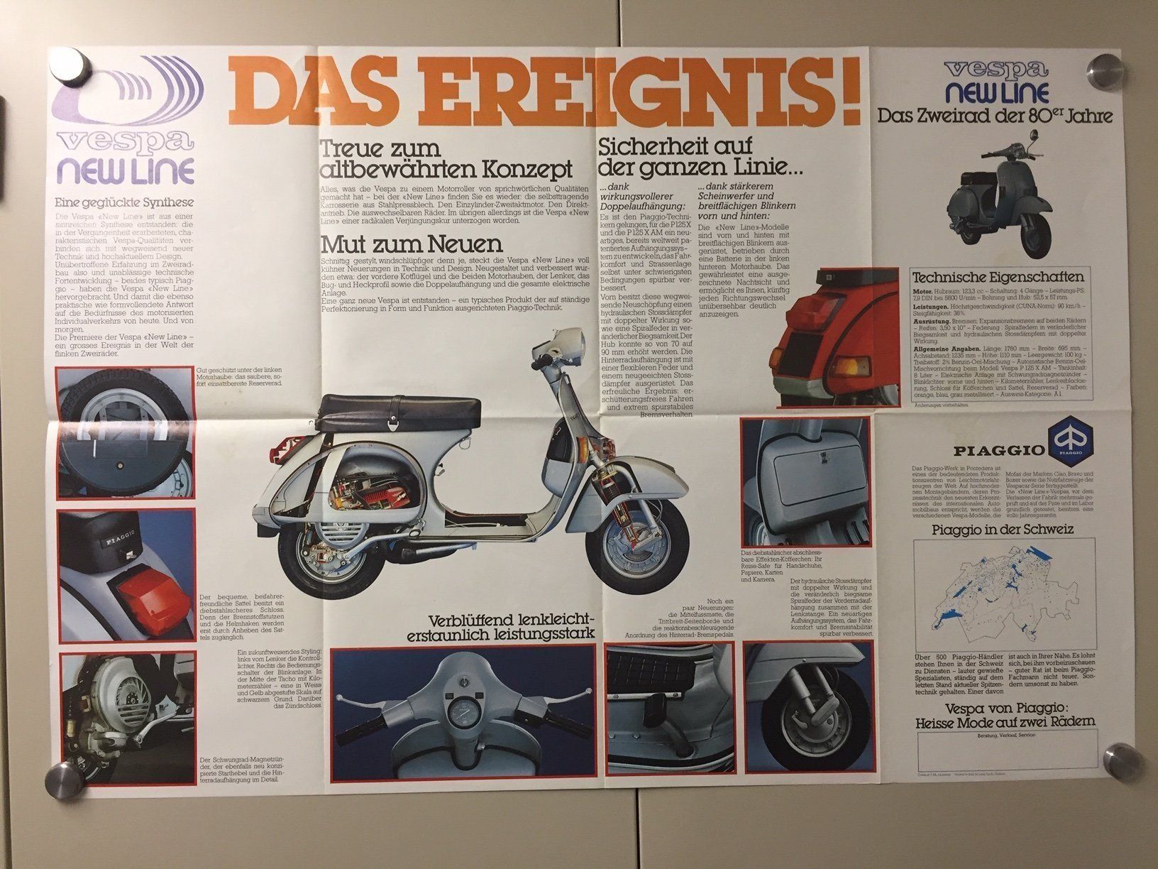 Vespa Toutes les pièces pour scooter: Vespa P125X Poster 1980 – Neuf (Voir description) à Dübendorf par vesparazzo 1