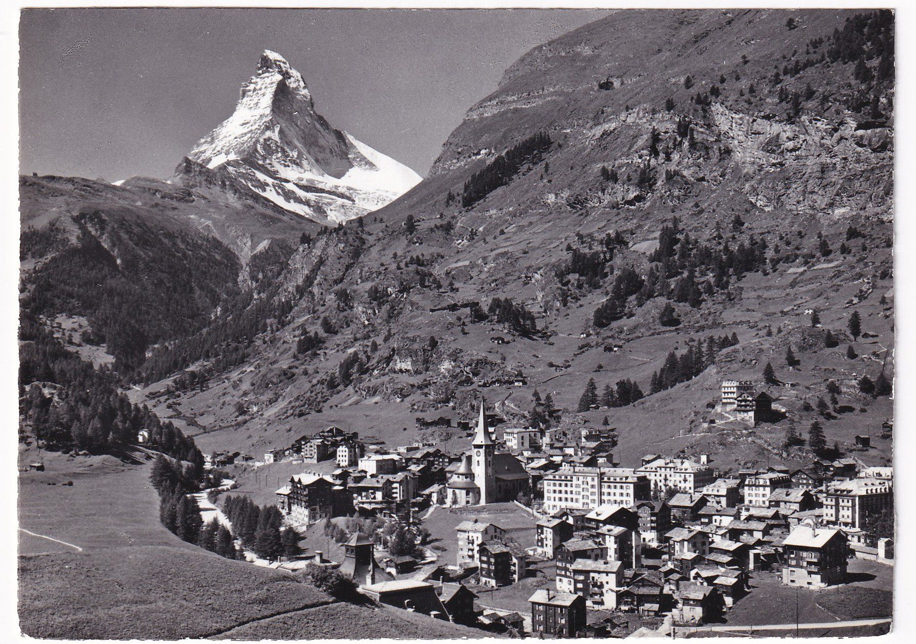 Cartoline postali: Zermatt mit Matterhorn – Difettoso da Cormoret venduto da Pascalll2001