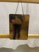 SET 5 PLACCHE SONORE GONG OBLONG KULT-UR-SPRUNG, BRONZO 