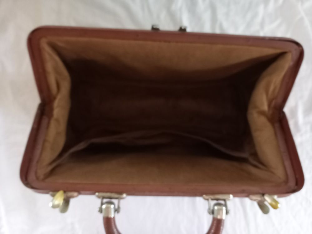Sacoche Trousse De Secours Vélo/moto Vintage En Cuir Marron – Avec Clés MAFAC
