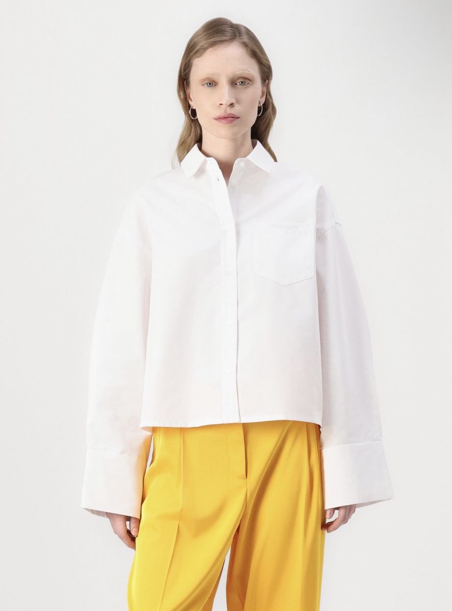 Blusen: 2nd Day Cropped Oversize Hemdbluse, EU38 – Neu (gemäss Beschreibung) aus Kloten von preloved9