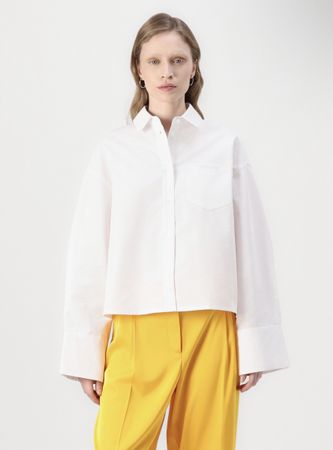 2nd Day Cropped Oversize Hemdbluse, EU38