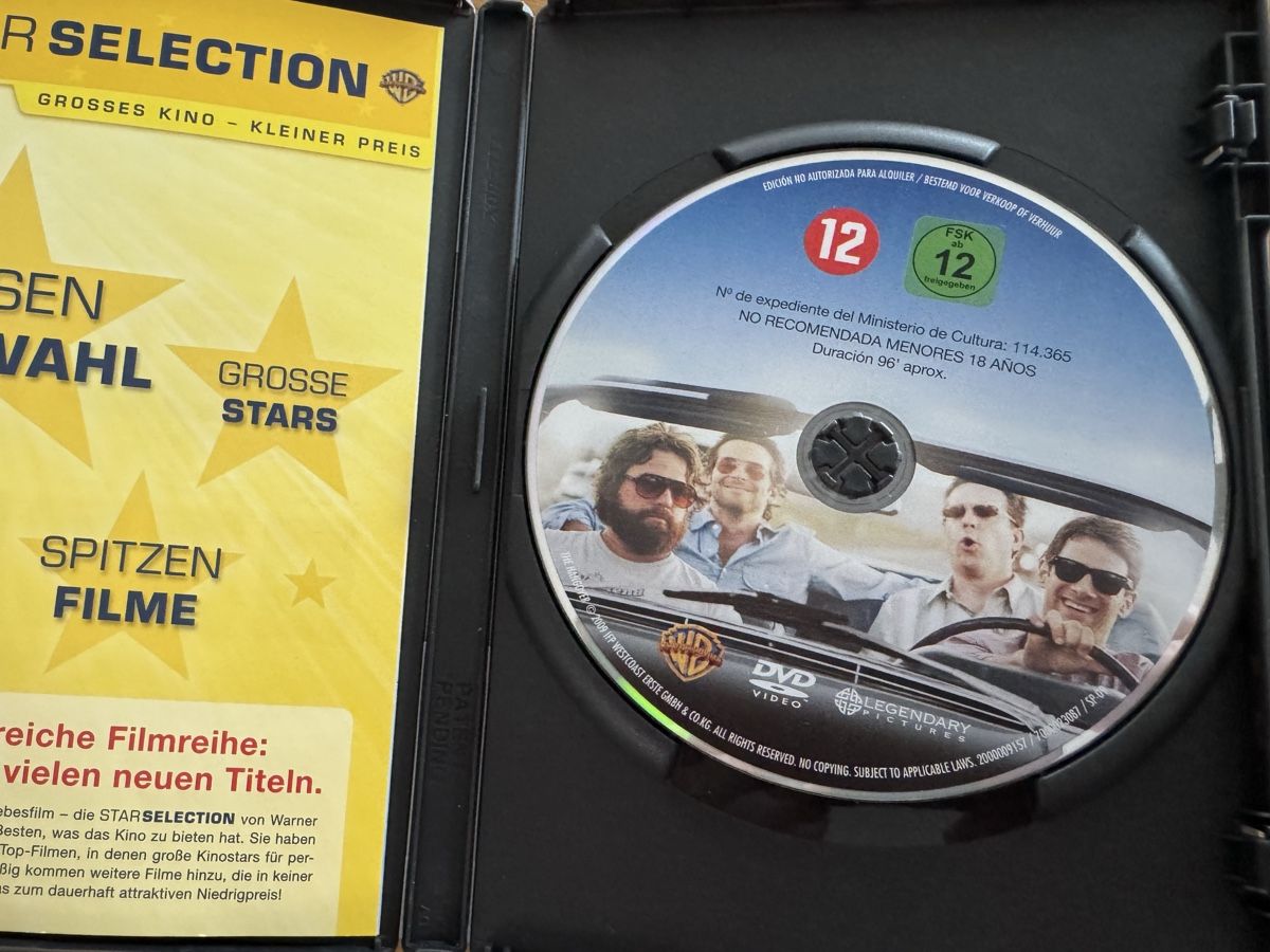 Tutti i DVDs: Hangover DVD – Usato da Winkel venduto da Schorley 2