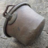 Antiker Kupferkessel 32cm Breite und 21cm Höhe