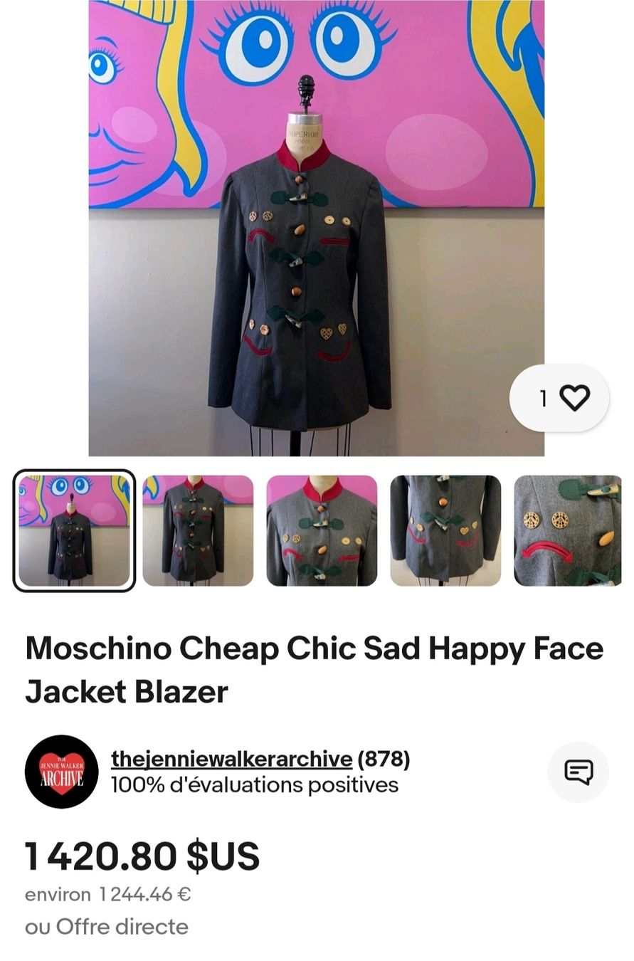 Moschino Giacche: Veste Moschino vintage d'archives – Nuovo (secondo la descrizione) da Chêne-Bourg venduto da chsandra34 9