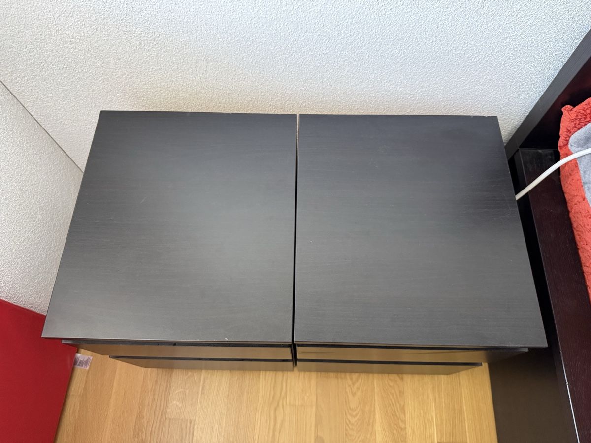 Comodini: 2er Set MALM Nachttisch Kommode schwarzbraun – Usato da Belp venduto da Zeyzey09 1