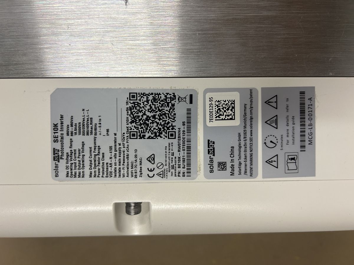 SolarEdge Inverter: SolarEdge SE10K Wechselrichter – Usato da Romanshorn venduto da Engel22 4