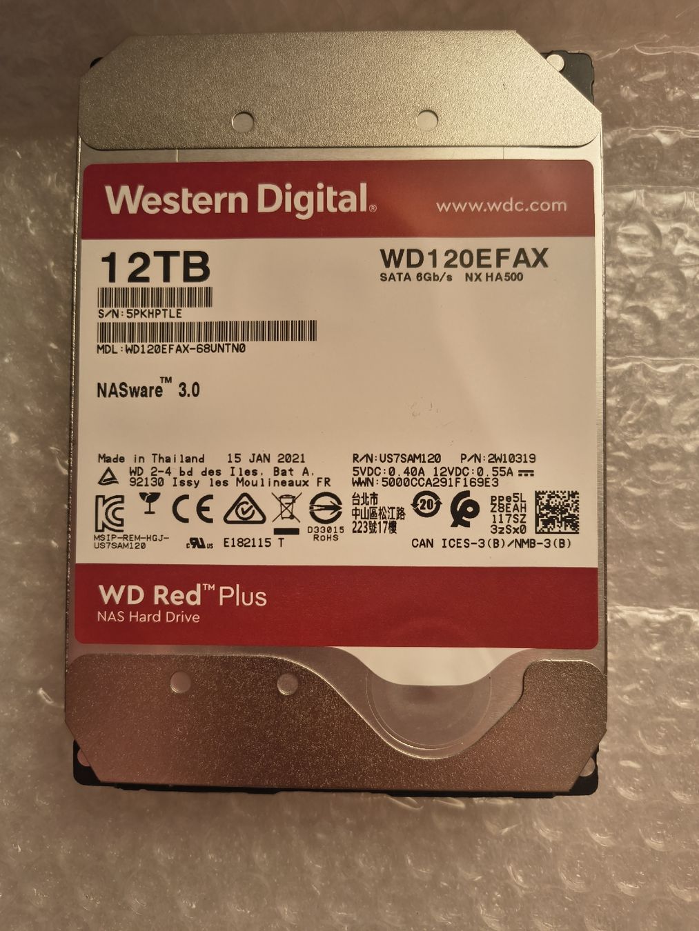 Western Digital Dischi rigidi: WD Red Plus 12TB Harddisk – Usato da Dietikon venduto da rmo111