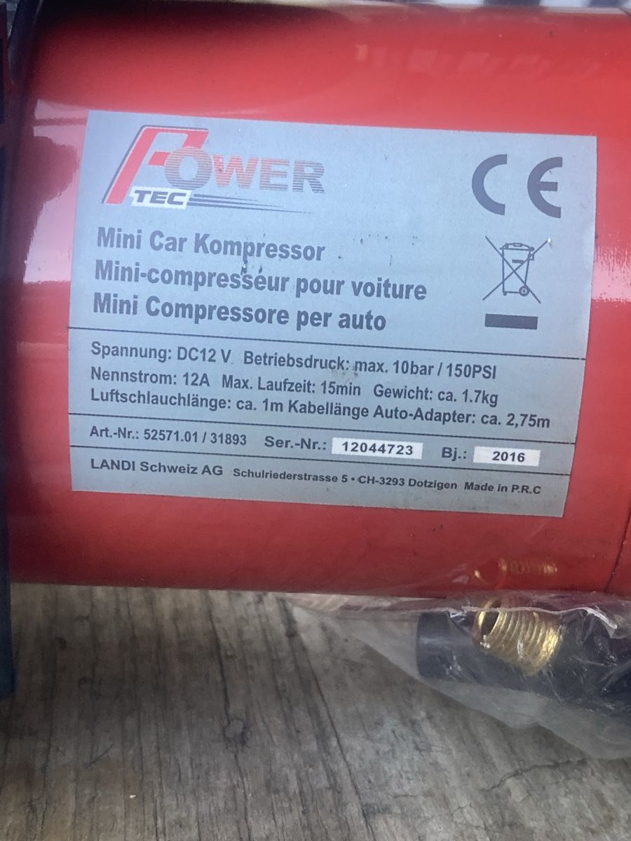 Kompressoren: Mini Auto Kompressor 10 bar – Gebraucht aus Balterswil von Lichtarbeiter 4