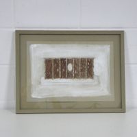 Abstraktes Kunstwerk im Rahmen