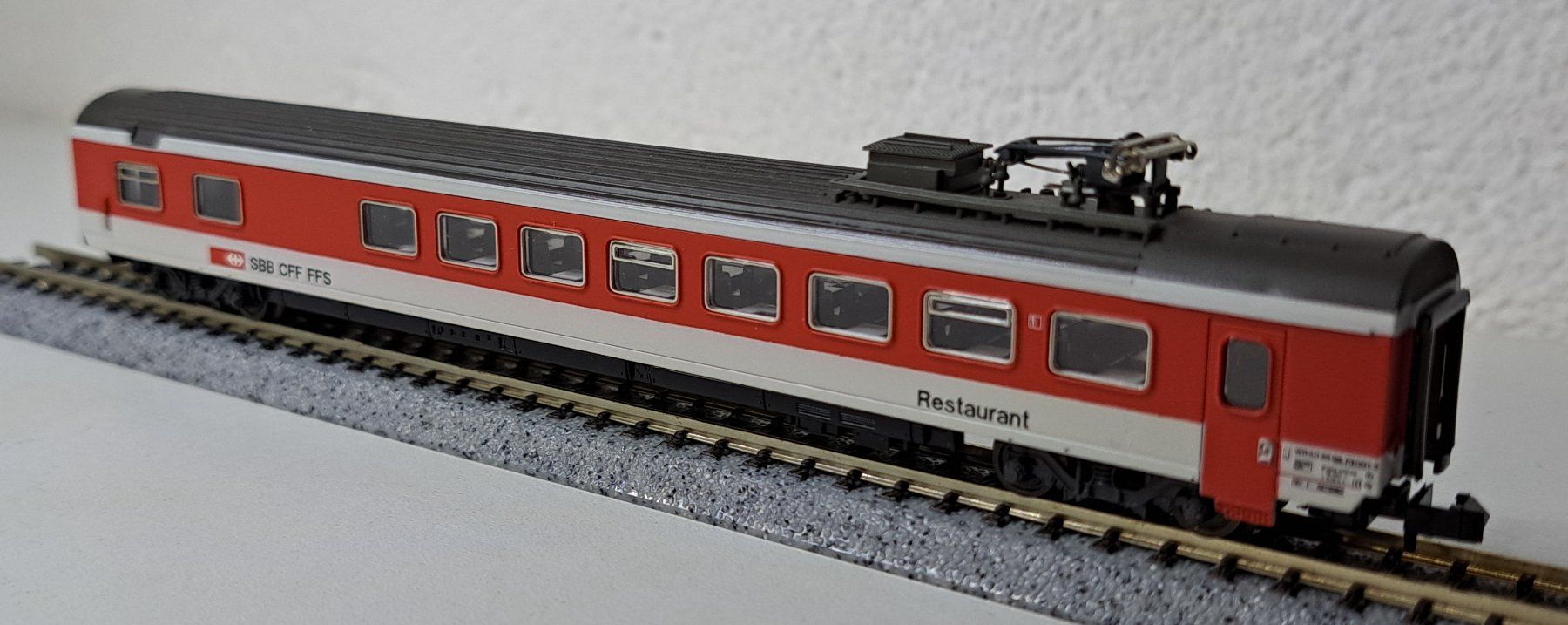 Roco Modellini di ferrovie: SBB CFF FFS Restaurantwagen Roco Spur N – Usato da Salez venduto da rhb-spur-n 1