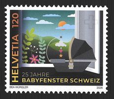 SUISSE neuf** 2026 25 Jahre Babyfenster Schweiz