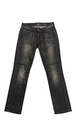 7 for all Manking slim Jeans Gr. 25 Josefina schwarz