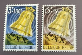 Belgien 1963 Glocken alte briefmarke