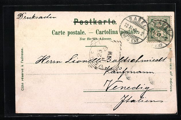 Cartes postales: Litho Basel, Strassburger Denkmal, Das R – D'occasion à Berlin par bartko-reher 1