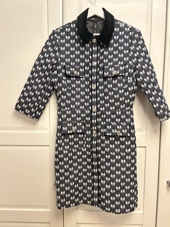 MAJE Kleid Gr. 38 mit Schleifenmuster- Top Zustand!
