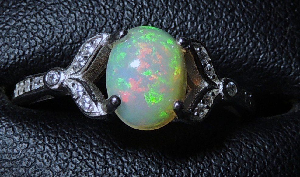 Anelli: Opal Silber 925 Fingerring Gr. 54 – Usato da Waldenburg venduto da schaller707 2