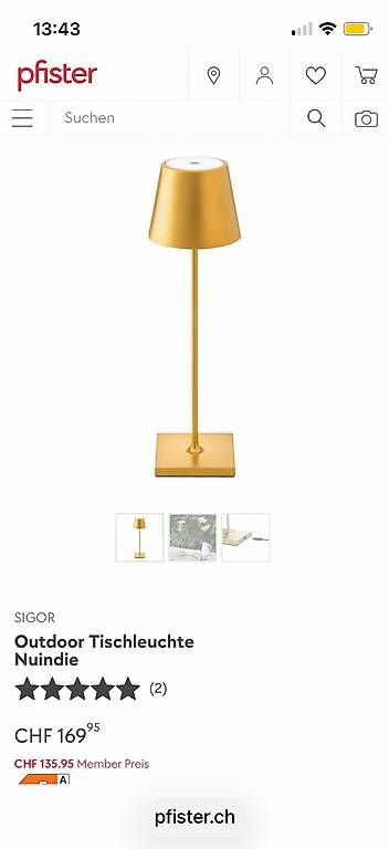Lampade: Akku-Tischleuchte – Usato da Corgémont venduto da ivia71 4