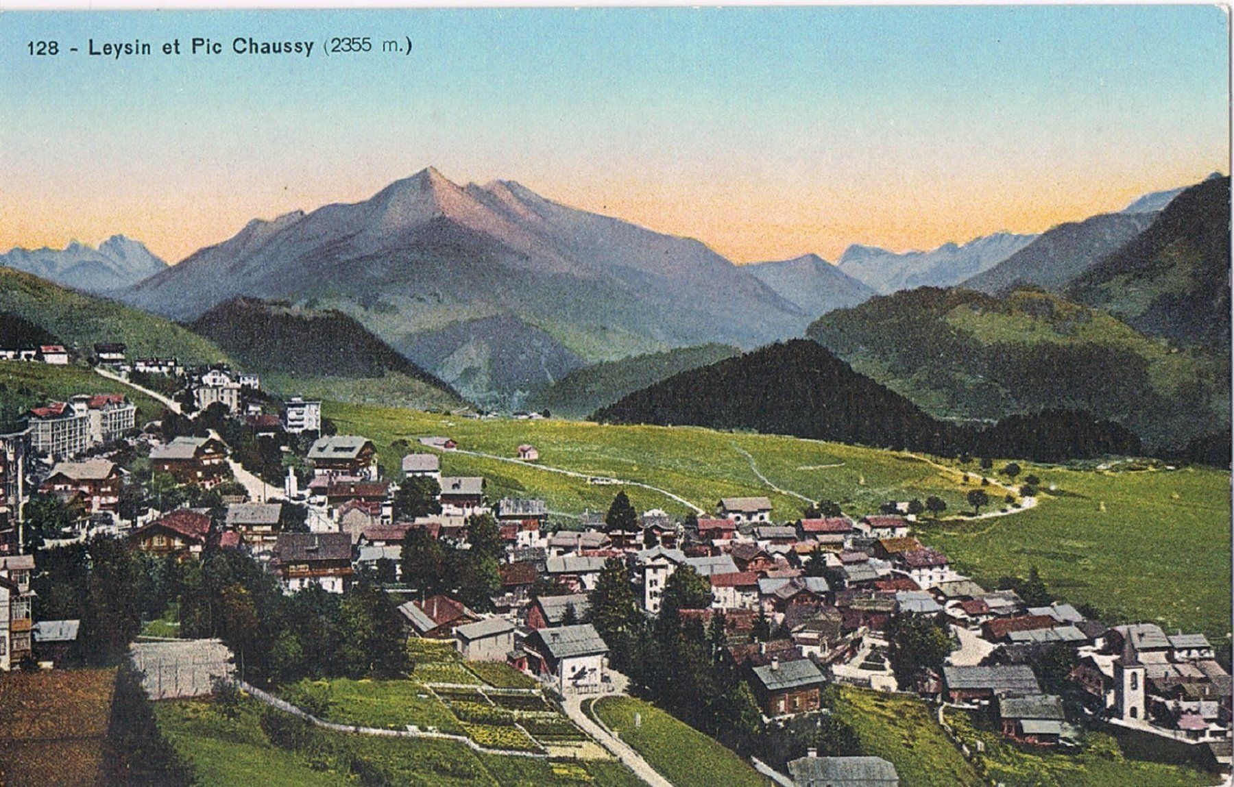 Cartoline postali: Leysin et Piz Chaussy – Usato da Buchs AG venduto da Baerfisch