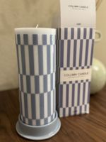 HAY Column Kerze L in Light Blue + inkl HAY Kerzenhalter NEW