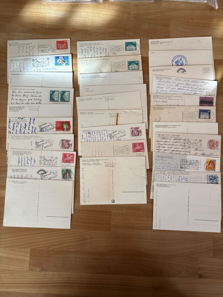 Cartoline postali: über 70 AK von Davos – Usato da Rümlang venduto da Brieftaube2 1