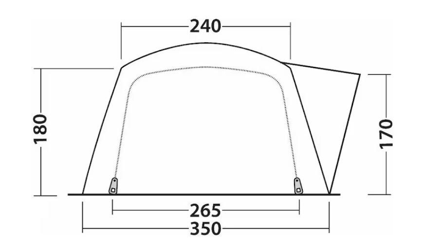 Outwell Tende : Outwell Nevada 5P – Nuovo (secondo la descrizione) da Attinghausen venduto da Gitschenblick 4