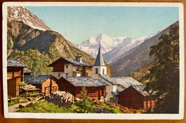 Val D'Hérens - La Sage - Pigne d'Arolla - Belle carte ancien