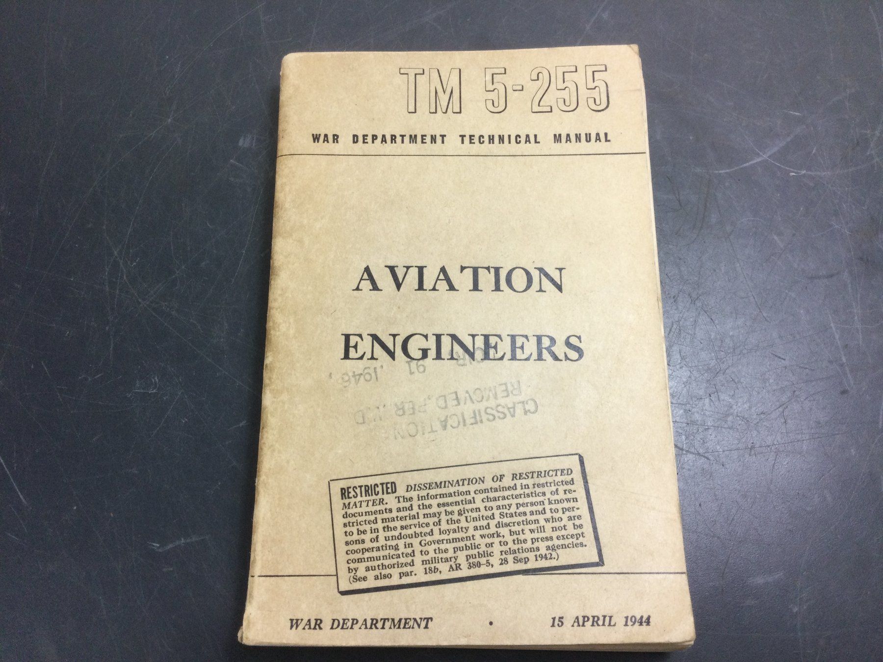 Armi bianche: Amerikanisches Reglement TM5-255 Aviation Engineers – Usato da Wangen SZ venduto da kuriosum12 2