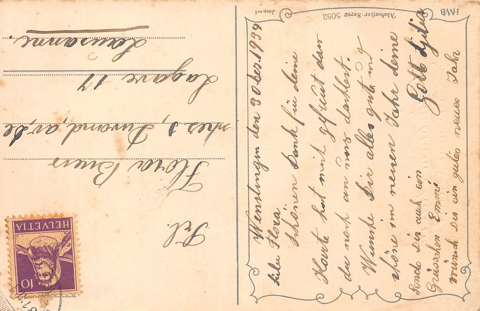 Cartoline postali: Neujahr, Kinder auf Schlitten – Usato da Ottikon b.Kemptth. venduto da Neptun1974 1