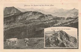 Blick von der Kochalp Glarner Alpen Kühe mucche