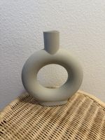 Dekorative Vase rund grau neuwertig