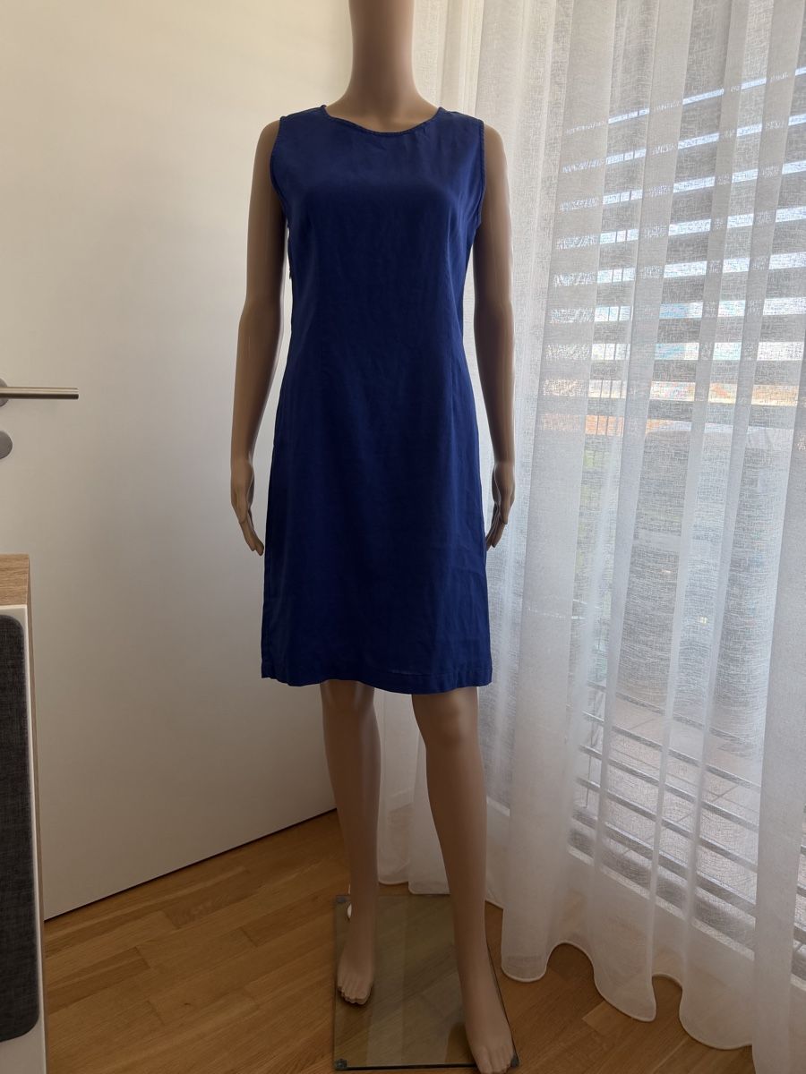 Vestiti: Leinen Kleid mit Hemd, blau Gr S – Usato da Basel venduto da Ksjusha