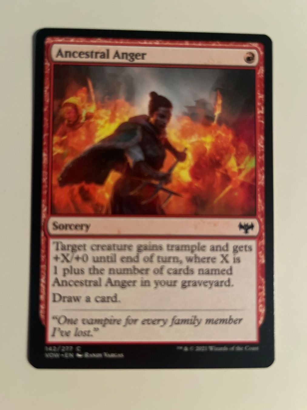 Magic The Gathering Carte collezionabili: 1 x Ancestral Anger - Magic: The Gathering - MtG – Usato da Kriens venduto da Shadi1980