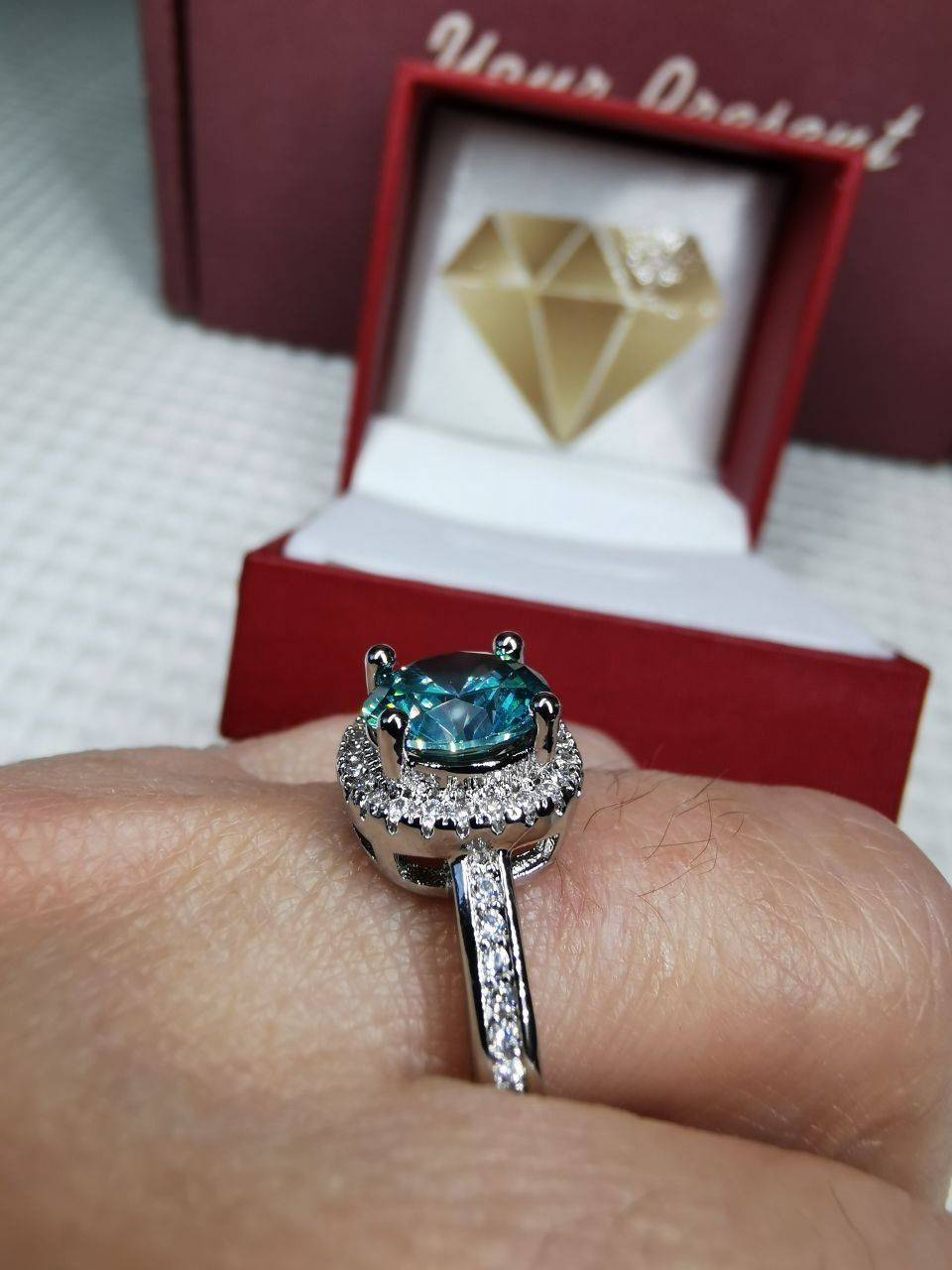 Anelli: Bague avec zircons – Nuovo e nell'imballaggio originale da Reconvilier venduto da Tsma67 7