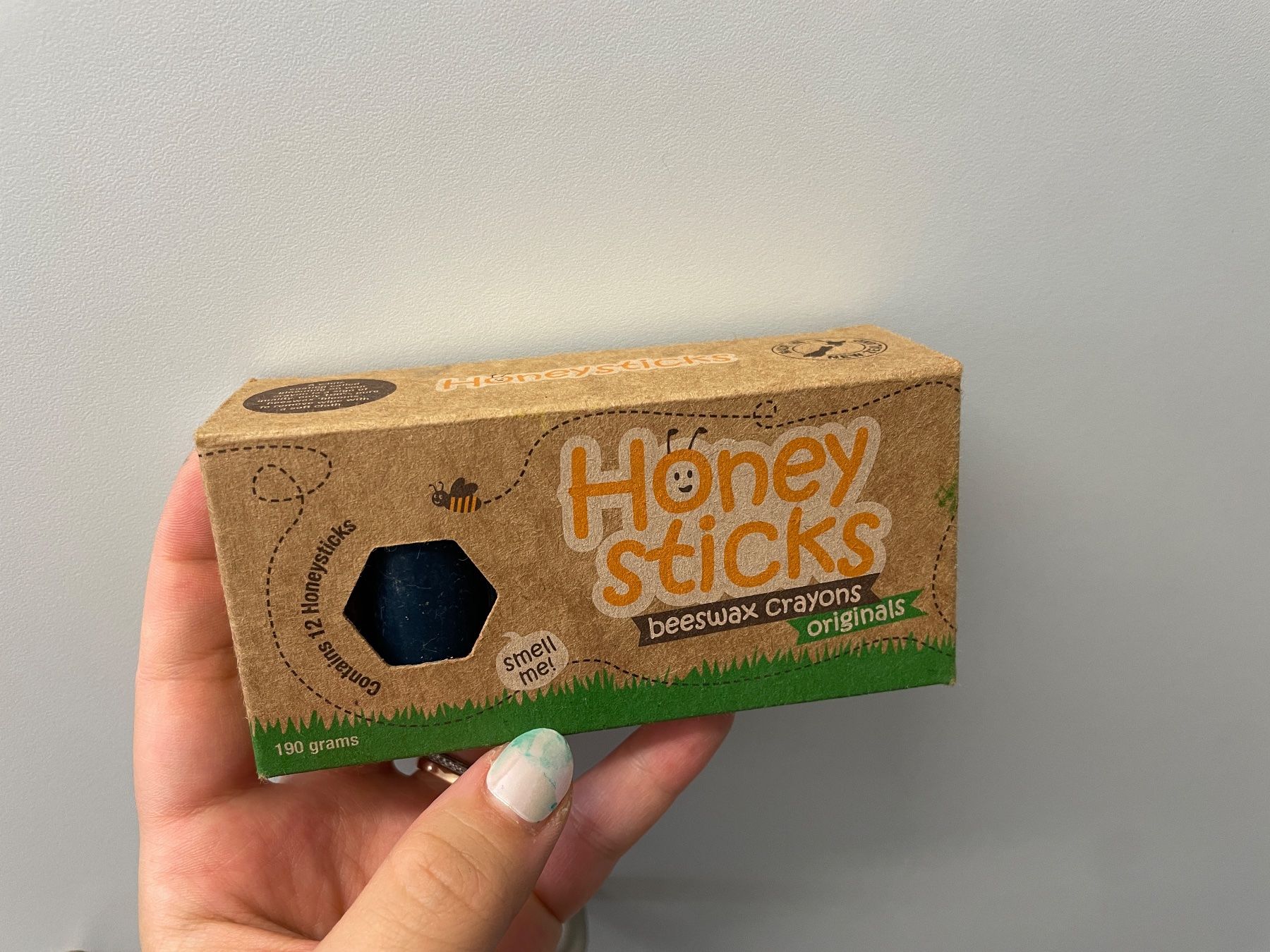 Honeysticks Wachsmalstifte aus 100 % Bienenwachs (12er-Pack) – Ungifti
