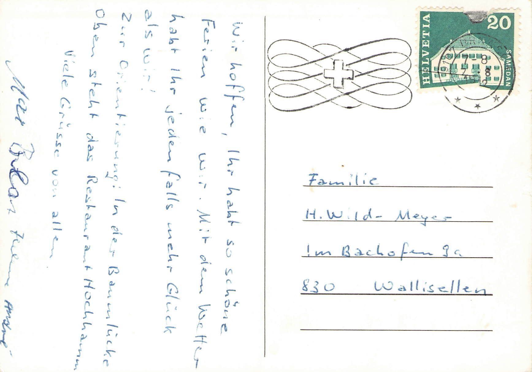 Cartoline postali: AK. AR Schönau mit Restaurant Schönau – Usato da Reichenburg venduto da ibiza18 1