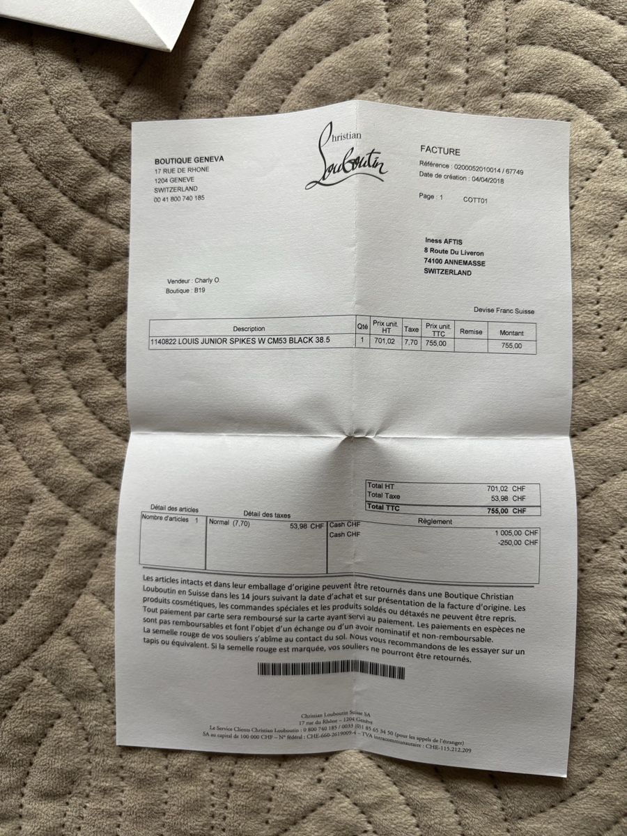 Christian Louboutin Damenschuhe: Basket Louboutin – Neu (gemäss Beschreibung) aus Fribourg von ats__ 1