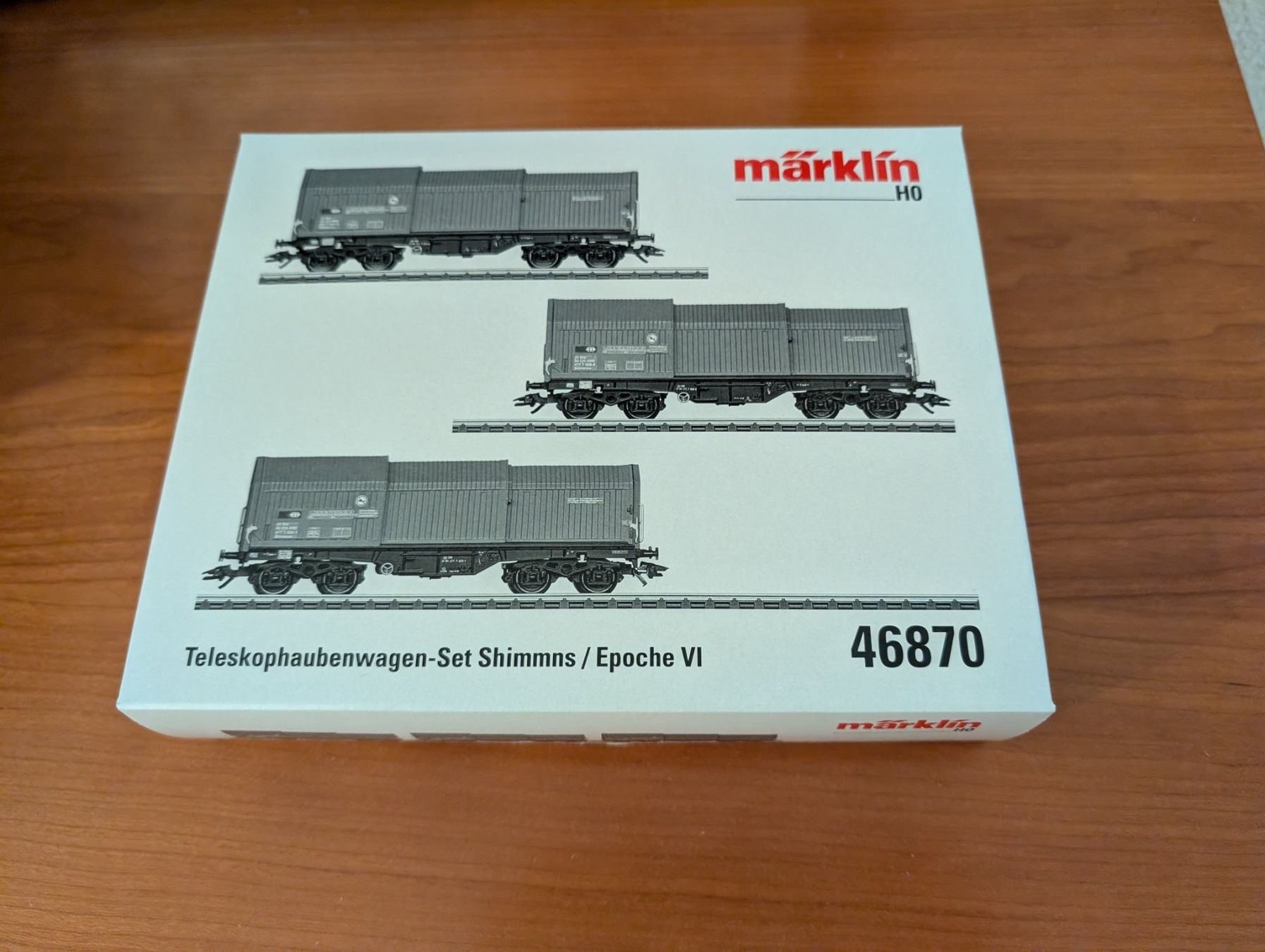 Märklin Modellini di ferrovie: Märklin 46870 SBB Teleskophaubenwagen – Nuovo e nell'imballaggio originale da Steffisburg venduto da Narzisse