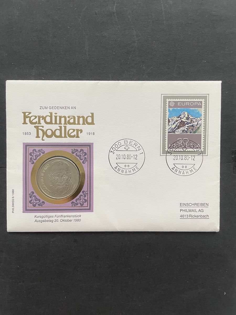 Tutti le monete: Numisbrief F. Hodler 1980 – Nuovo e nell'imballaggio originale da Meierskappel venduto da Hala03