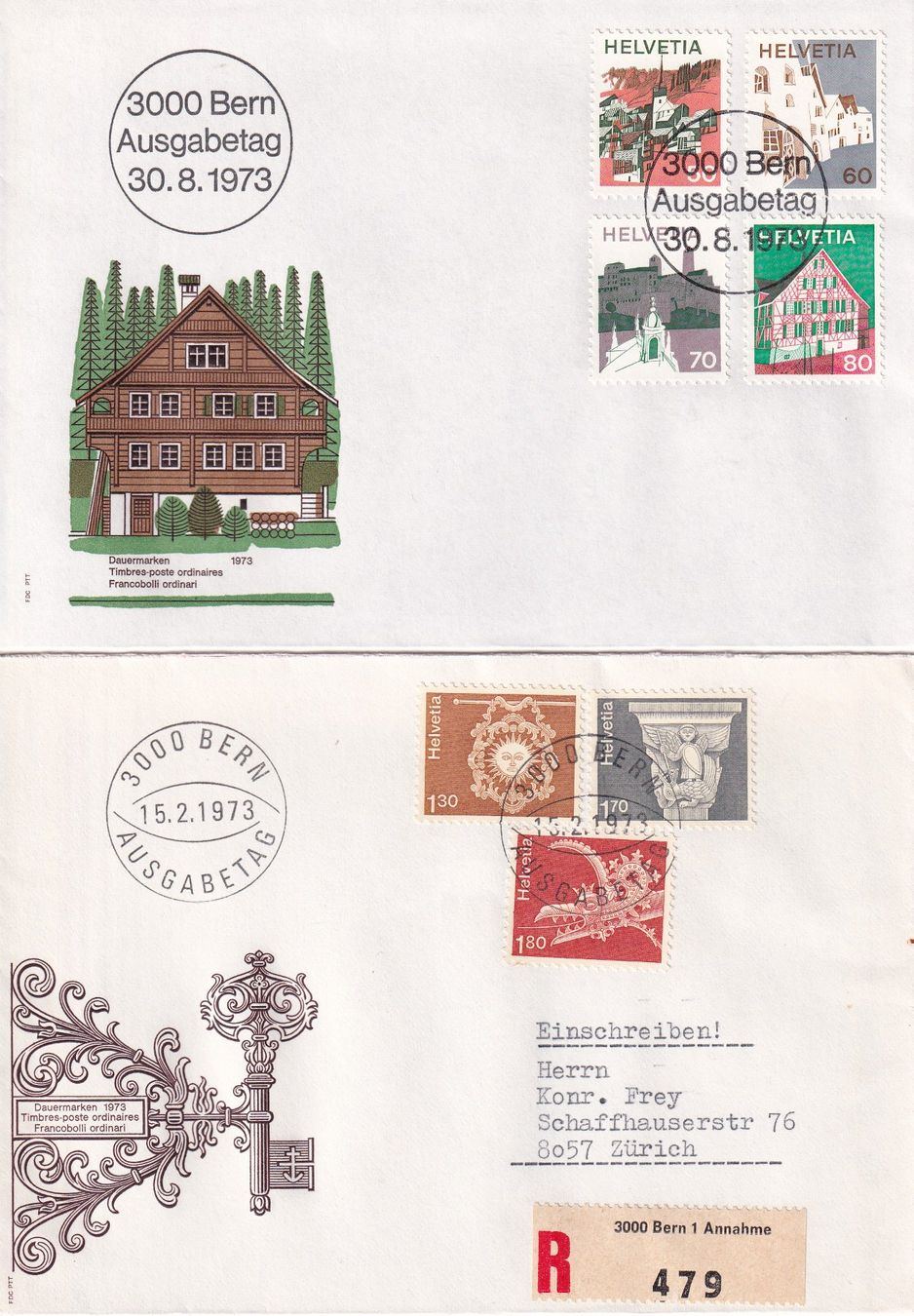 Tutti i francobolli: Lot 8 Briefe FDC 1973 - 1974 – Usato da Rossa venduto da becky05 1